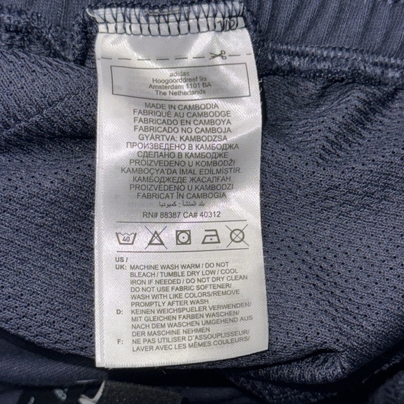 ADIDAS LIGHTWEIGHT AEROREADY GRAPHIC SHORTS RUNNING GYM SPORTS FITNESS MENS NAVY - Picture 6 of 15